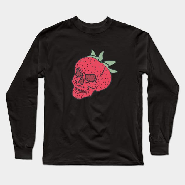 Skullberry Long Sleeve T-Shirt by CalebLindenDesign